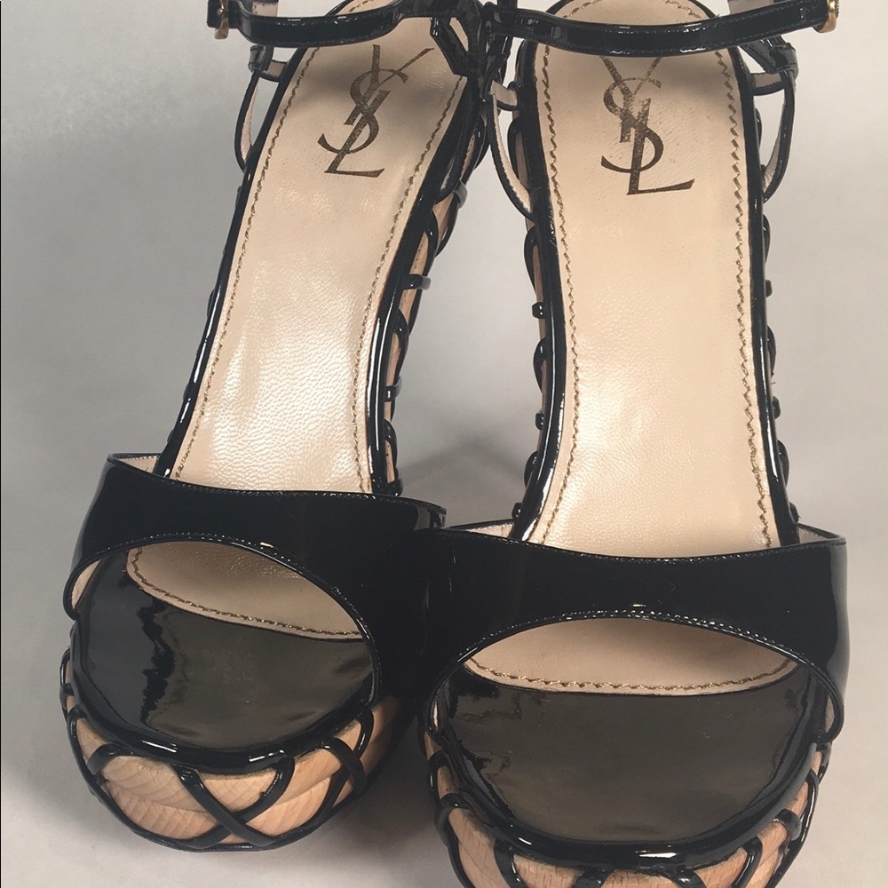 YSL Patent Origami Heel Size: 40 EUC - Picture 2 of 7